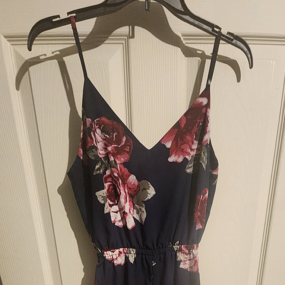 Forever21 floral jumpsuit
